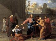 Jean-Germain  Drouais The Woman of Canaan at the Feet of Christ Germany oil painting artist